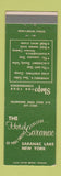 Matchbook Cover - The Hotel Saranac Lake NY