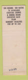 Matchbook Cover - The Hotel Saranac Lake NY