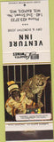 Matchbook Cover - Venture Inn Wisconsin Rapids WI
