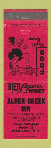 Matchbook Cover - Alder Creek Inn NY RED