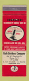 Matchbook Cover - Roth Brothers Insurance Rome NY #2 RED WHITE