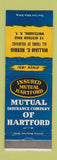 Matchbook Cover - Hartford Insurance William Herbig Whitesboro NY