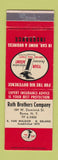 Matchbook Cover - Roth Brothers Insurance Rome NY #1 RED WHITE