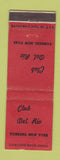 Matchbook Cover - Club Del Rio Yonkers NY WEAR