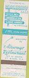 Matchbook Cover - Airways Restaurant Fort Myers FL
