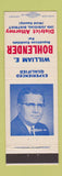 Matchbook Cover William Bohlender District Attorney Weld County Colorado Greeley