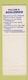 Matchbook Cover William Bohlender District Attorney Weld County Colorado Greeley