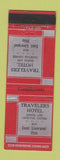 Matchbook Cover - Travelers Hotel East Liverpool OH