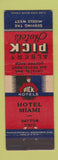 Matchbook Cover - Albert Pick Hotels Hotel Miami Dayton OH WEAR