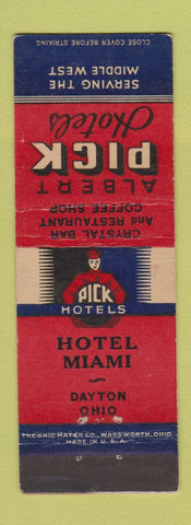Matchbook Cover - Albert Pick Hotels Hotel Miami Dayton OH WEAR