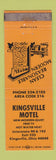 Matchbook Cover - Kingsville Motel OH WEAR