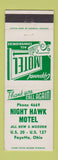 Matchbook Cover - Night Hawk Motel Fayette OH