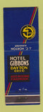 Matchbook Cover - Hotel Gibbons Dayton OH