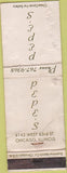 Matchbook Cover - Pepe's Chicago IL POOR