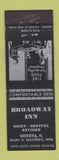 Matchbook Cover - Broadway Inn Genevea OH