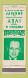 Matchbook Cover - Freeman Ivey Sheriff Election Calhoun County MI