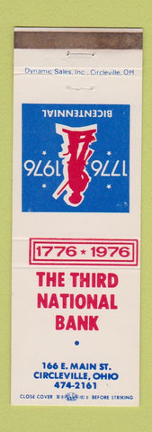 Matchbook Cover - Third National Bank Circleville OH 1976