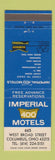 Matchbook Cover - Imperial 400 Motel Columbus OH