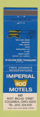 Matchbook Cover - Imperial 400 Motel Columbus OH