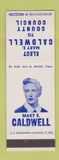 Matchbook Cover - Mary Caldwell for County Council