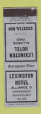 Matchbook Cover - Lexington Hotel Alliance OH WEAR