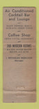 Matchbook Cover - Mansfield Leland Hotel Mansfield OH deco WEAR