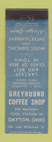 Matchbook Cover - Greyhound Coffee Shop Dayton OH