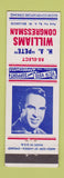 Matchbook Cover - HA Pete Williams Congressman