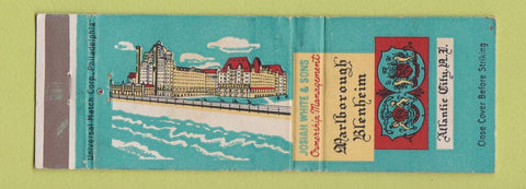 Matchbook Cover - Marlborough Blenheim Hotel Atlantic City NJ