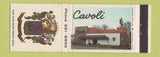 Matchbook Cover - Cavoli Cleveland OH restaurant