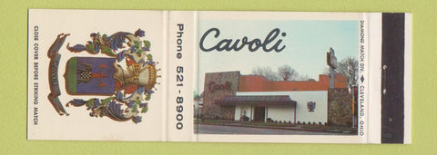 Matchbook Cover - Cavoli Cleveland OH restaurant