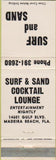 Matchbook Cover - Surf and Sand Madeira Beach FL