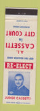 Matchbook Cover - AL Cassetti City Court Judge Rochester NY