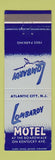 Matchbook Cover - Lombardy Motel Atlantic City NJ WEAR