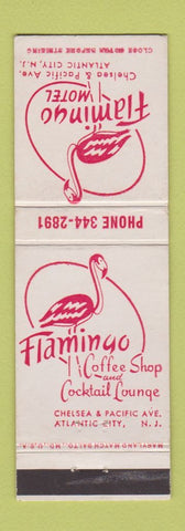 Matchbook Cover - Flamingo Motel Coffee Shop Atlantic City NJ