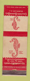 Matchbook Cover - Chalfonte Haddon Hall Atlantic City NJ seahorse WEAR