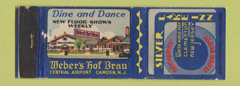 Matchbook Cover - Silver Lake Inn Clementon NJ WEAR