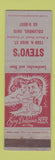 Matchbook Cover - Stevo's Columbus OH WEAR