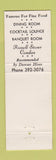 Matchbook Cover - The Alcove Mount Vernon OH