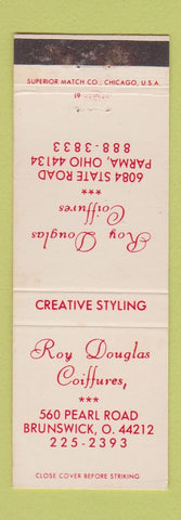 Matchbook Cover - Roy Douglas Salon Soiffures Parma OH