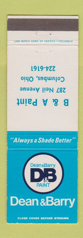 Matchbook Cover - Dean and Barry Paint Columbus OH