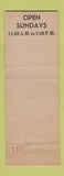 Matchbook Cover - Bun's Restaurant Delaware OH WEAR