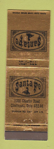 Matchbook Cover - Santa Fe Cincinnati OH WEAR
