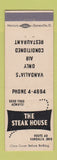 Matchbook Cover - The Steak House Vandalia OH WHITE