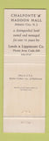Matchbook Cover - Chalfonte Haddon Hall Atlantic City NJ