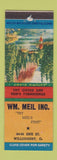 Matchbook Cover - Wm Meil Dry Goods Men's Clothes Willoughby OH WEAR