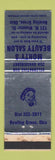 Matchbook Cover - Monty's Beauty Salon Bowling Green OH WEAR