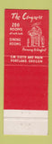 Matchbook Cover - Congress Hotel Portland OR