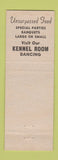 Matchbook Cover - Victory House Tillamook OR