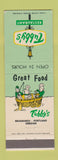 Matchbook Cover - Tubby's Restaurant Brookings Portland OR
